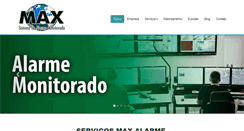 Desktop Screenshot of maxalarme.com.br