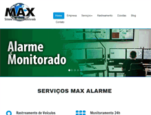 Tablet Screenshot of maxalarme.com.br